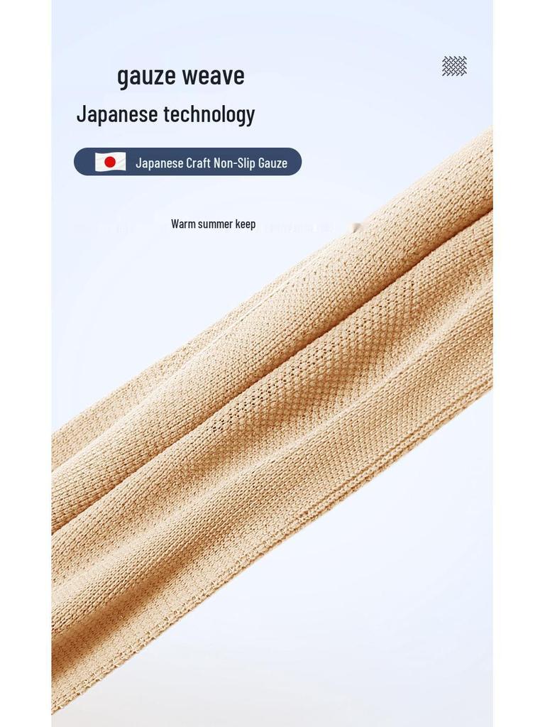 Dámský ultratenký bezešvý návlek na ochranu kolen: Protiskluzové, Hřejivé, Prodyšné a Neviditelné na Jaro/Léto