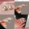 Large Pearl Hoop Earrings Fashionable And Versatile Ear Decorations