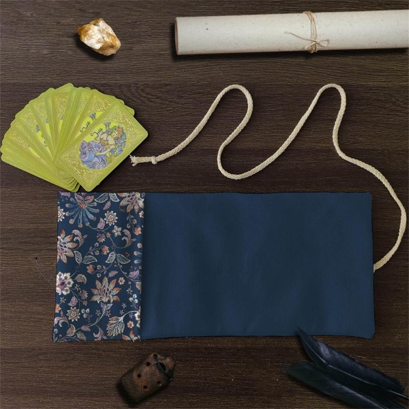 Multipurpose Rolls Up Bag Game Card Organizers Board Game Cards Bag Foldable Gifts Packaging Pouches Tarots Storage Bag