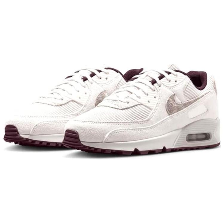 New Nike Air Max 90 Prm Sail Burgundy Crush HQ1712-001