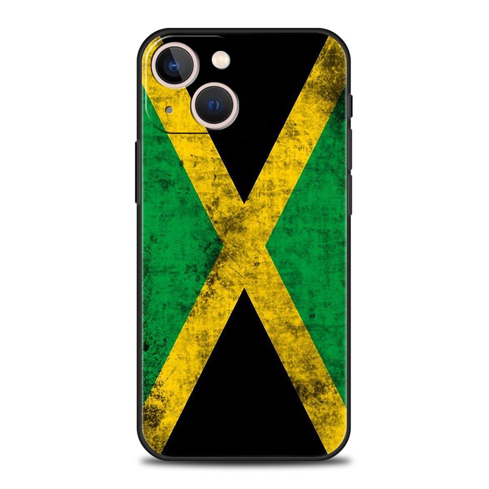 

Jamaica National Flag Phone Case For iPhone 16e 15 14 13 12 11 Pro Max XS X XR SE 7 8 Plus Shell iPhone 16 Soft TPU Cover iPhone 13