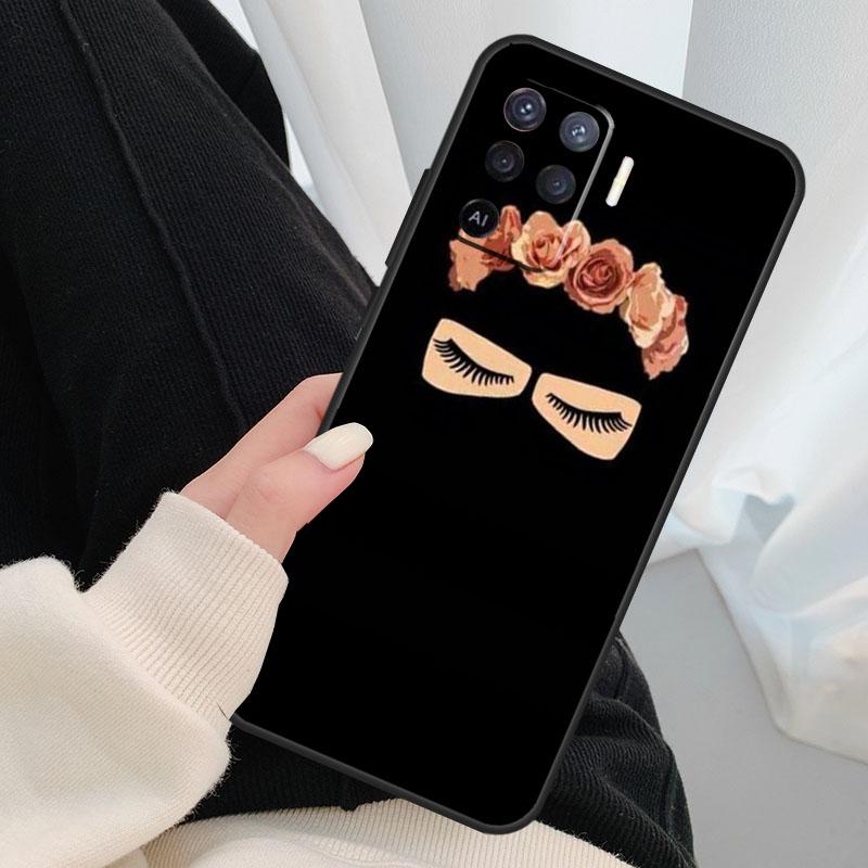 Muslim Islamic Girls Arabic Hijab Case For Oppo A18 A38 A58 A78 A98 A80 A60 A40 A96 A76 A16 A94 A74 A54 A15 A17 A57 A77 A5 Pro