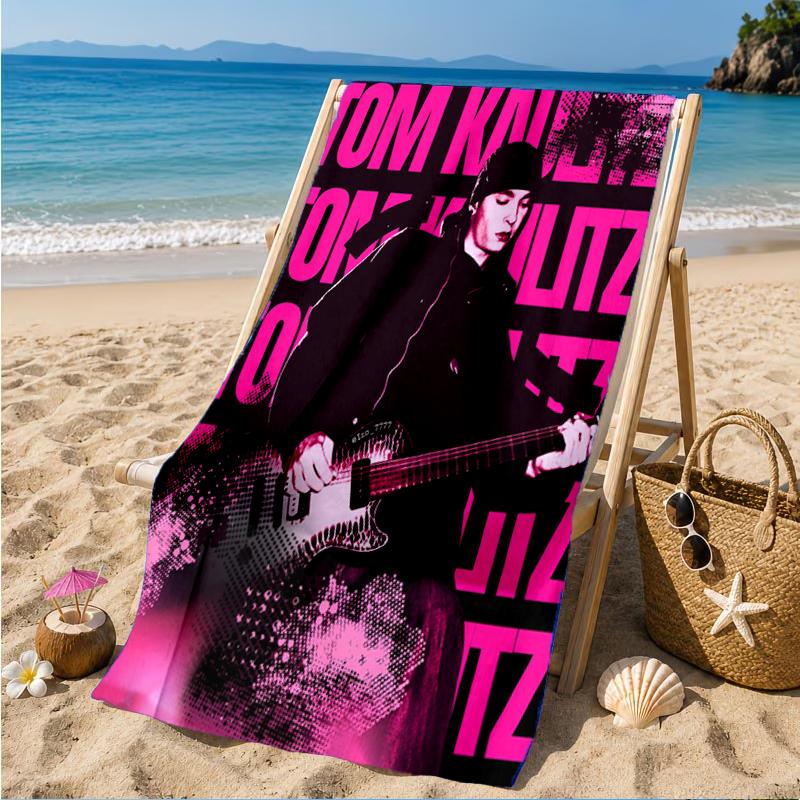 Tokio-Hotel Musik Strandtuch, Superweiche Mikrofaser, Perfektes Geschenk für Sie/Ihn, Geburtstag, für Pool, Strand, Reisen, Dekoration Strandparty