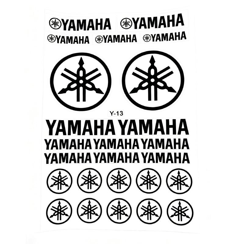 Reflective Motorcycle Stickers, Waterproof Vinyl Decor Decals for Yamaha Motorbike, Scooter, Helmet, Body, No Glue Residue