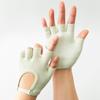 Damen Anti-Rutsch-Yoga-Handschuhe aus Baumwolle, Fitness, Halbfinger-Handschuhe, atmungsaktiv, für Outdoor, Radfahren, Fahrrad, Pilates, Sport, Angeln