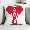 DDelta Sigma TTheta Pillow Case Square DoubleSided Sofa Cushion Cover Bedroom Bedside Pillow Gift
