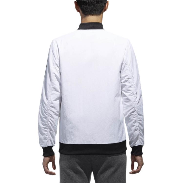 adidas Neo Woven Bomber Windbreaker Jacket Men Jacket White CZ1720
