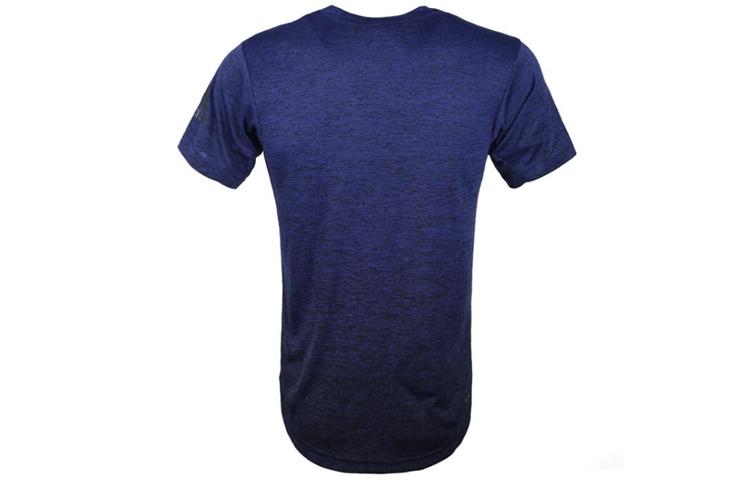Adidas T Shirts Men's Dark Blue Crew Neck Moderate Straight Fit DZ8495