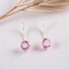 Morganite Gemstone 925 Sterling Silver Jewelry Handmade Earrings 0.92" For Women EE-174-16