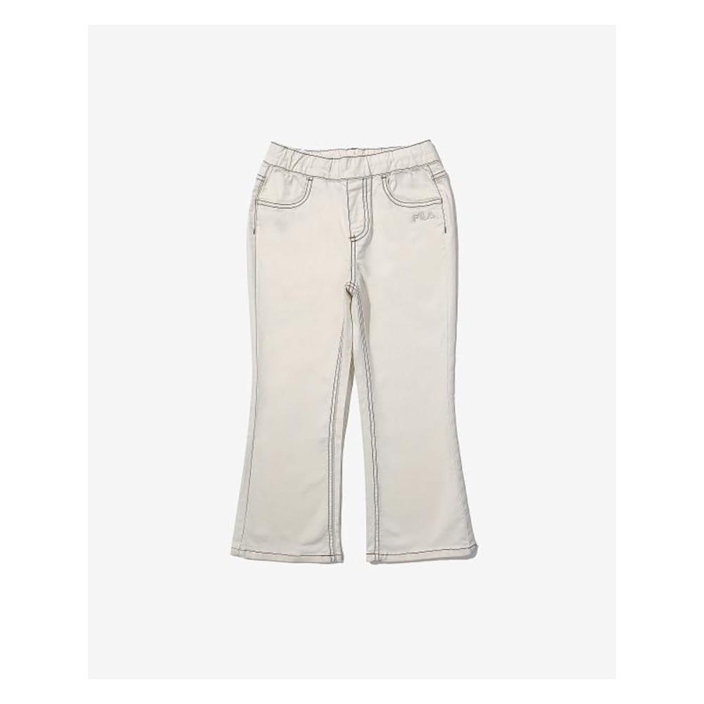 [fila Kids] Pantaloni țesuti bootcut pentru fete Fk2ptf1101f Crm q0zFk2ptf1101fCrm