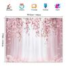 1Pcs Pink Cherry Blossoms Romantic Floral Decoration Background Wedding Backdrop Decorations For Photo Studio Photo Booth Party