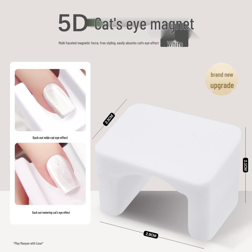 U-Shaped 5D Cat Eye Nail Art Magnet with Strong Magnetic Force