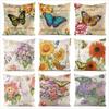 Colorful Countryside Butterfly Digital Printing Short Plush Pillow Covers For Car Sofa Office Cushion Cover Home Goods