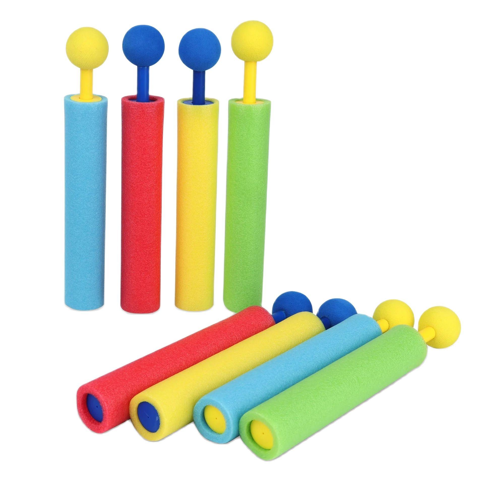 4 шт. водяные пистолеты для детей, стрелок, портативный, 4 цвета, дальность действия 30 футов, детский пенный водяной пистолет, летние игрушки для бассейна