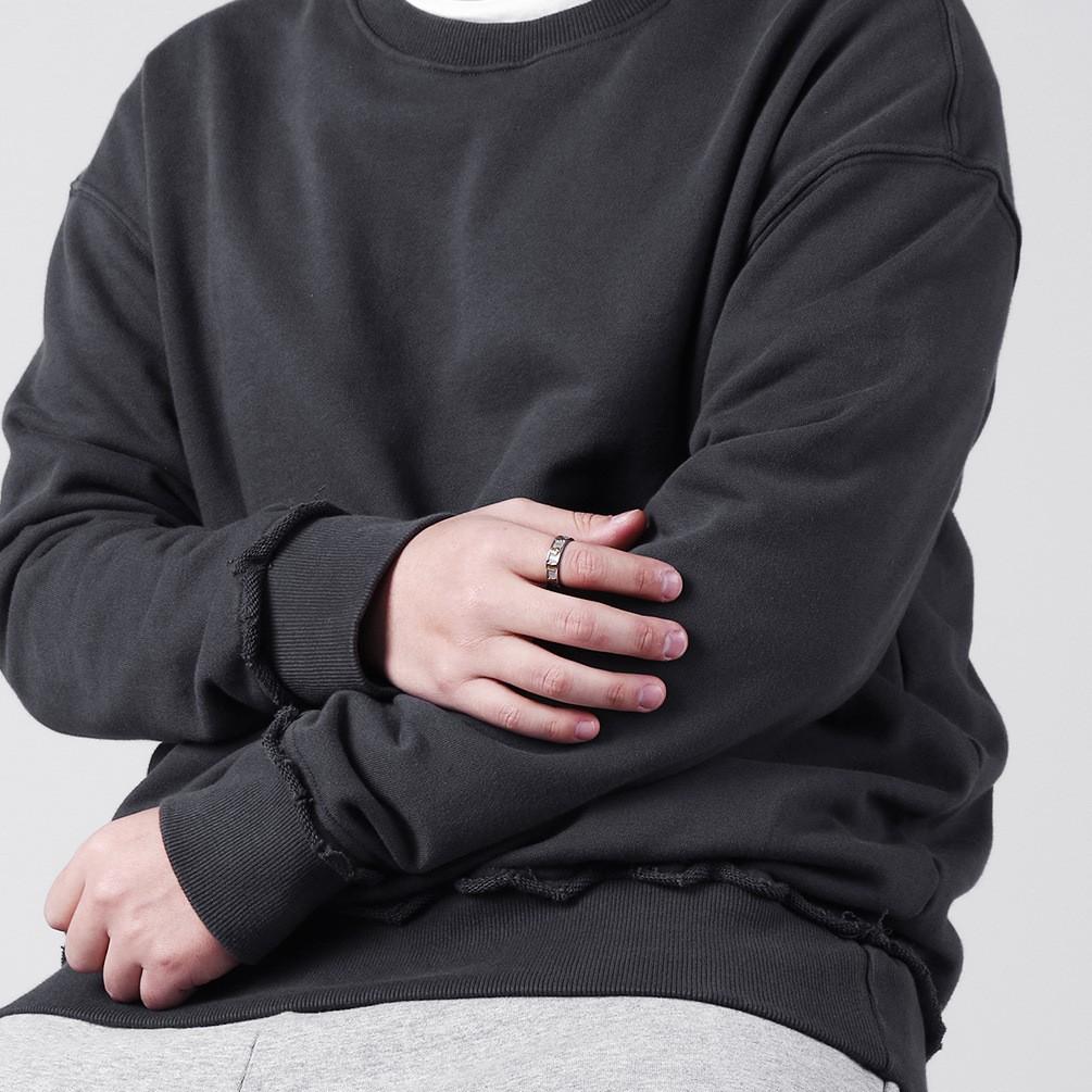 Chiński Styl Retro Pismo Pieczęciowe Bez Tabu Odpowiedni do Wszystkiego Pierścionek Pierścienie ze Stali Tytanowej