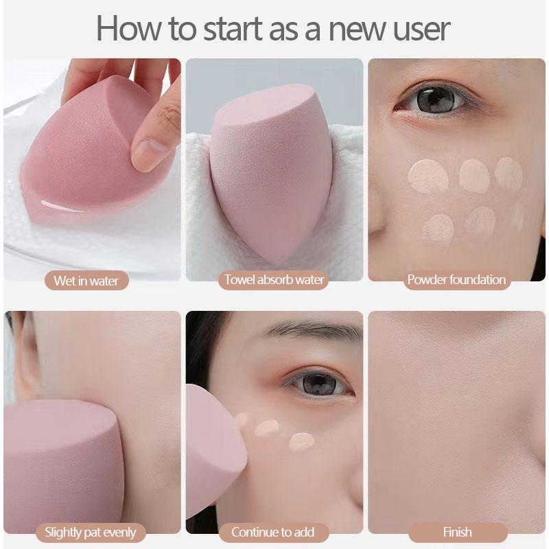 4 or 8 PCS Makeup Puff Sponge Cosmetics Powder Puff Foundation Make-up for Women Blender Makeup Tool Set Instruments(No Box)