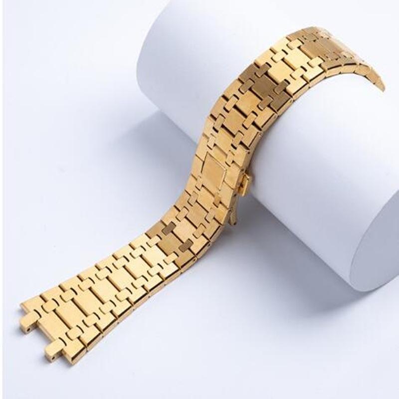 Pentru AP 15400 Audemars Piguet Royal Oak GA2100 2110 Curea Bărbați Argintiu Brățară impermeabilă 26mm 316 Oțel inoxidabil bandă ceas