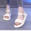 Summer New Flat-soled Sandals Women's Fashion and Versatile Soft-soled Lightweight Non-slip Beach Women's Shoes