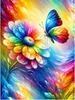 5DDIY Diamond Painted Butterfly Animal Diamond Cross Embroidery Dream Flower Embroidery Landscape Home Wall Decoration