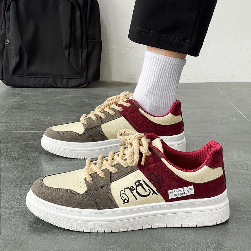 

Весенняя мужская обувь Высококачественный дизайн Нишевая обувь для мальчиков на плоской подошве Повседневная универсальная спортивная обувь Модная обувь 44