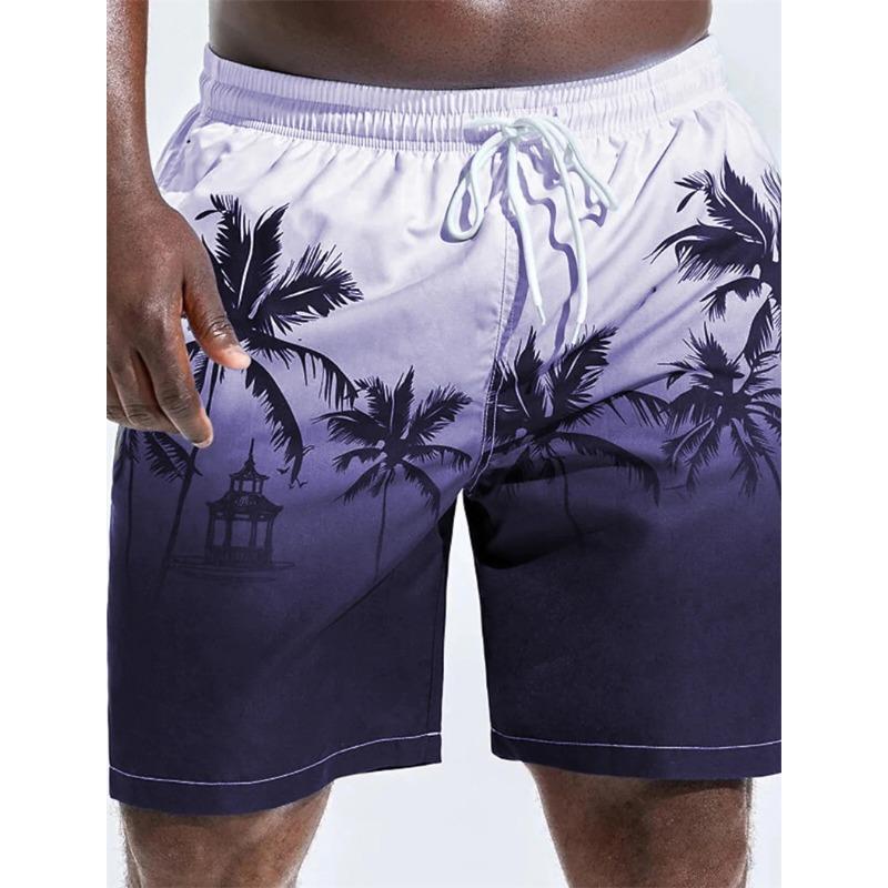 New Men's Beach Shorts Fun 3D Striped Print Swim Trunks Fashion Summer Loose Casual Pants Boy Girl Unisex Gym Board Shorts