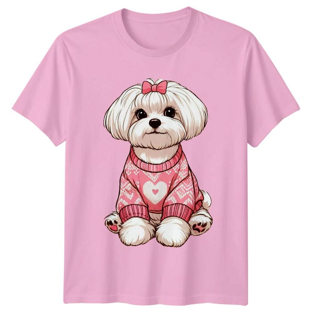 Cute Maltese Puppy Dog In Unisexs TShirt Maltese Dog Pet Lover Christmas
