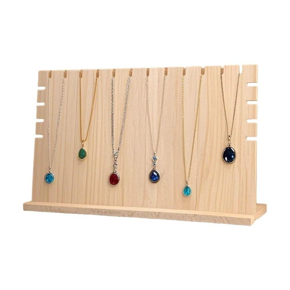 Wood Jewelry Necklace Display Stand Hanging Necklace Jewelry Holder  Gift