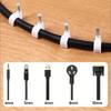 100Pcs Steel Nails Cable Clips 4-20mm Cable Tacks Durable Nail In Cable Clips  for Ethernet Cable