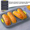 4 Wave Non-Stick Baguette Baking Pan - French Bread Tray for Sandwich & Hot Dog, Heat Resistant Kitchen Baking Tool