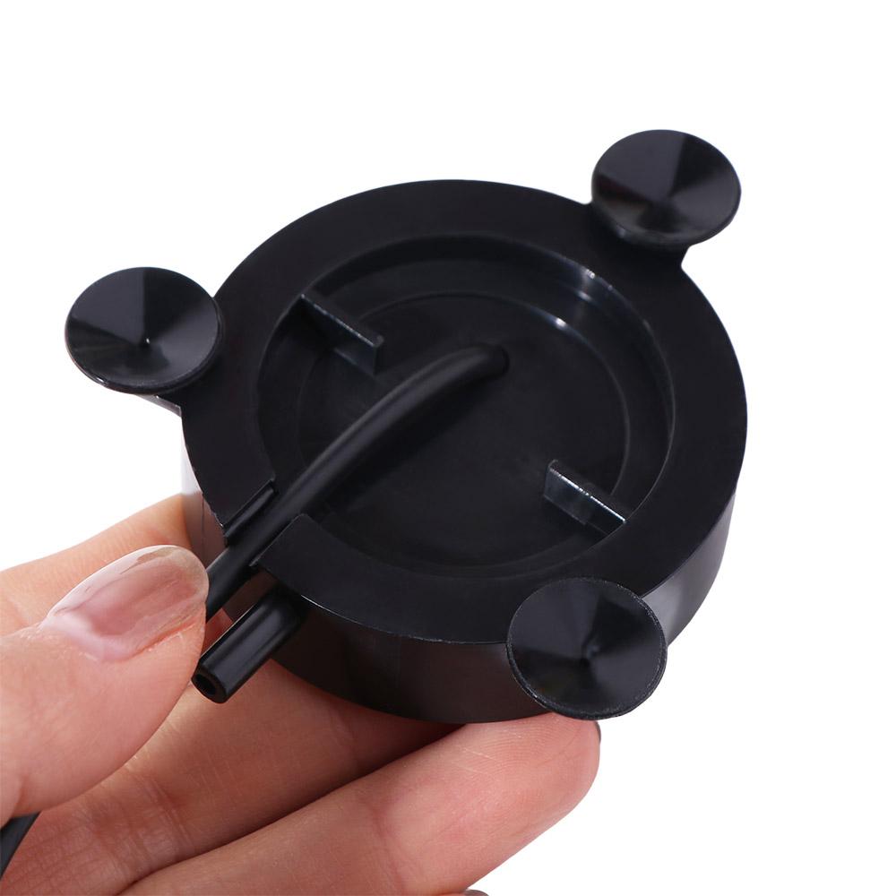 Creative LED Fish Tank Light Waterproof Multi-color Air Stone Disk Lamp Plastic with 6 Color Changing Leds Aquarium Light Pool