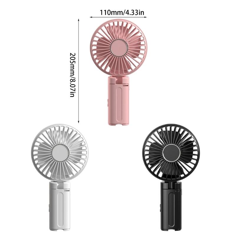 3 Speed Clip Umbrellas Foldable Fan for Office Makeup Outdoor Camping Dormitory