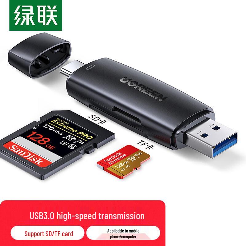 UGREEN USB-C & USB 3.0 SD/TF Memory Card Reader