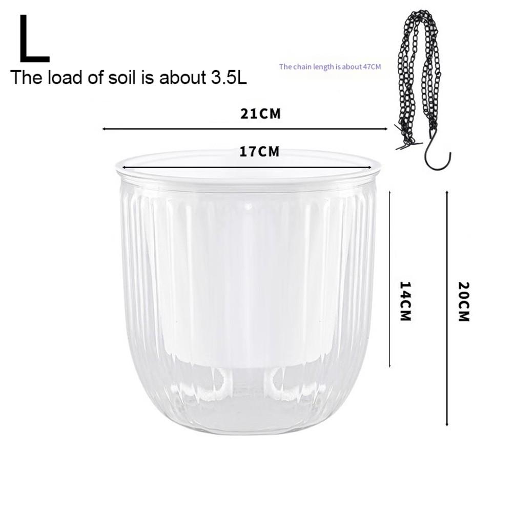 Hanging Plant Pot Set Featuring Self Watering Capability and Stylish Design
