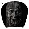 Quick Change Car Interior Styling Funny Headrest Covers, Ghost Skull Print Washable Seat Case Protector, Universal Breathable Auto Accessories