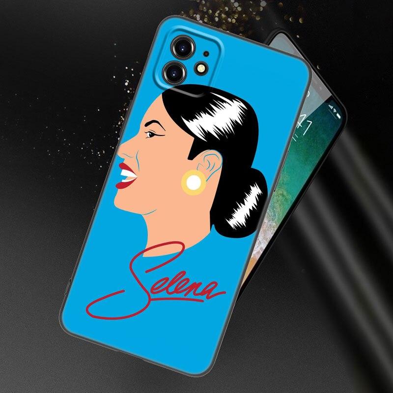 Selena Quintanilla Phone Case For Apple iPhone 13 12 Mini 11 Pro XS Max XR X 8 7 6S 6 Plus SE 2022 2020 5S 5 Soft Black Cover