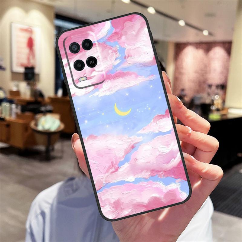 Korean Sunset Scenery Case For Oppo A94 A74 A54 A18 A38 A58 A78 A98 A40 A60 A80 A16 A76 A96 A15 A17 A77 A57S Cover