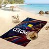 Colombia Football Print Beach Towel Quick Dry Super Absorbent Soft Bath Towel for Swimming Beach Travel Fan Souvenir Gift