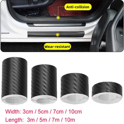 1 buc masina autocolant din fibră de carbon nano bandă de protecție pentru pragul ușii auto autocolant anti-zgârieturi bandă de protecție folie auto accesorii auto