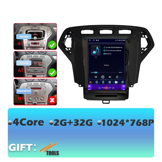 IPS Android 14 For Ford Mondeo 4 2006-2010 Carplay Car Radio Multimedia Video Player Navigaion GPS Stereo