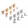 Wholesale 50pcs/lot Stainless Steel Blank Post Earring Studs Pins Base 3/4/5/6mm Ear For Half Hole Pearl Bead DIY Jewelry