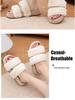High-End Women's Furry Slippers: Thick-Soled, Non-Slip, Flat, Plus Velvet, Outdoor, 2025 Autumn/Winter Collection.