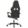 Gaming Chair In Black and Gold Synthetic Leather