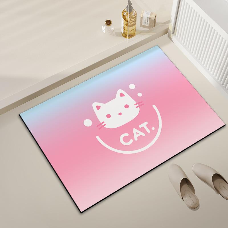 Toilet Diatom Mud Cartoon Household Absorbent Foot Mat Mat Toilet Mat Mat Home Mat Absorbent Non-slip