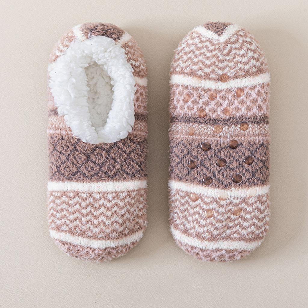 Unisex -Lined Thick Non- Socks for Indoor Home Winter Wear