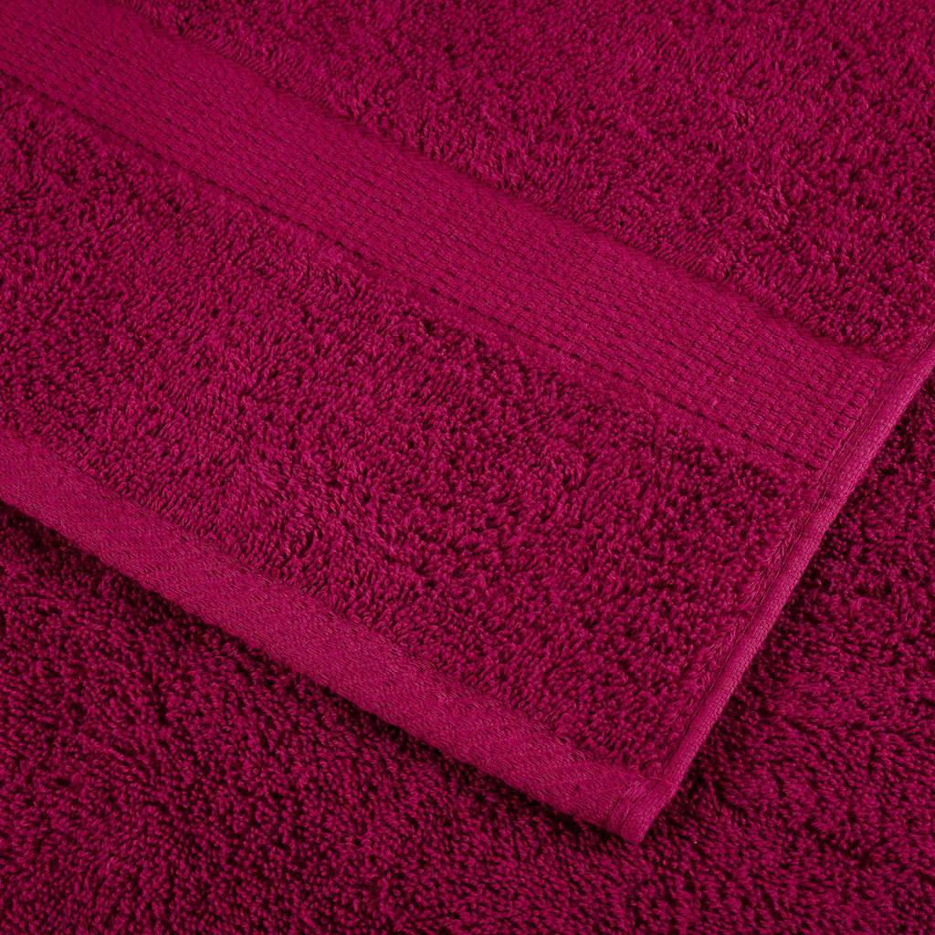 Ręczniki Premium Solund 10 Szt., Bordowe, 100X200 Cm, 600 G/Cm²