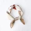 High Fashion Modern Girl Print Polyester Scarves Women Soft Small Size Neck Scarf Custom logo Light Weight Bandanas