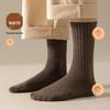 Herren Fleecegefütterte Overknee Winter Socken - Dicke, Warme Baumwolle Mittelwaden Socken
