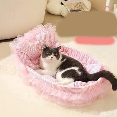 Katzen Prinzessin Schlafsofa Abnehmbare Haustiermatte Katzen Hunde