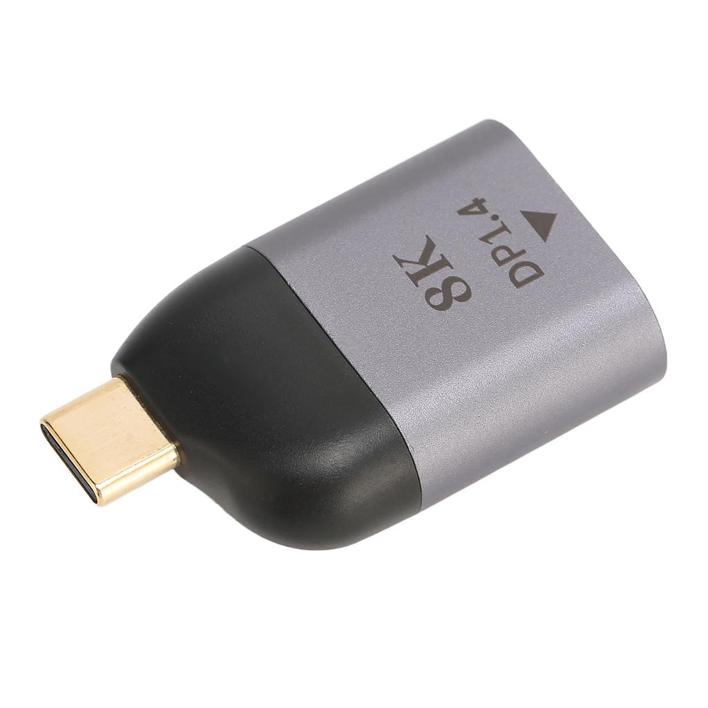 USB C to Display Port Adapter 8K 60Hz High Resolution Compact Portable USB C to DP Adapter for Windows PC