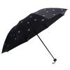Paradise Umbrella Sun Umbrella UV Protection Female Vinyl Dual-Use Umbrella Sun Umbrella Sunny Umbrella Parasol Triple Folding Umbrella Portable